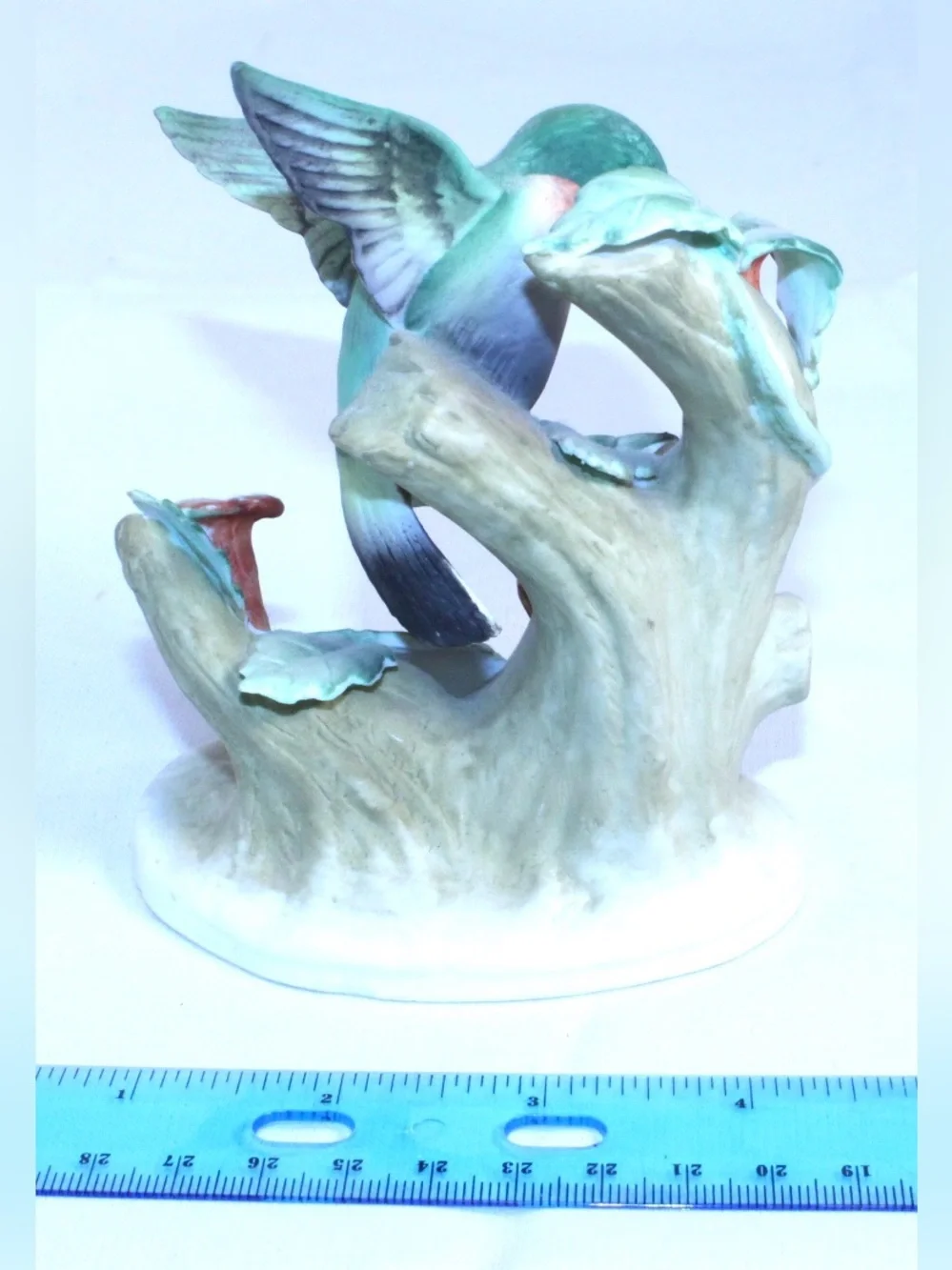 Vintage LEFTON Hand-painted Porcelain Hummingbird Figurine Model KW465
